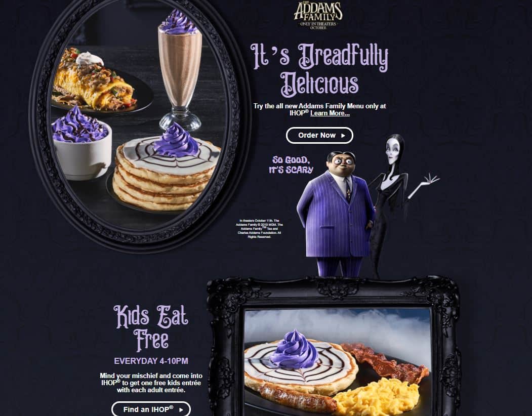 Enter To WIN A Family 4 Pack To See The Addams Family AND A Ihop Gift Card Enter To WIN A Family 4 Pack To See The Addams Family AND A Ihop Gift Card