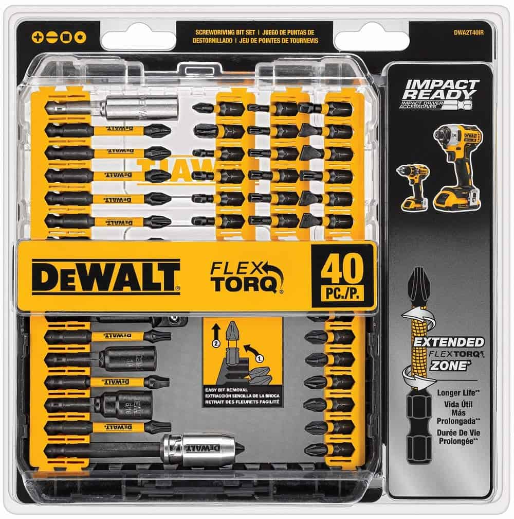 AWESOME PRICE on DEWALT Screwdriver Bit Set, Impact Ready, FlexTorq, 40-Piece