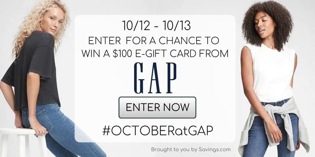 Win A $100 GAP Gift Card #OctoberatGAP