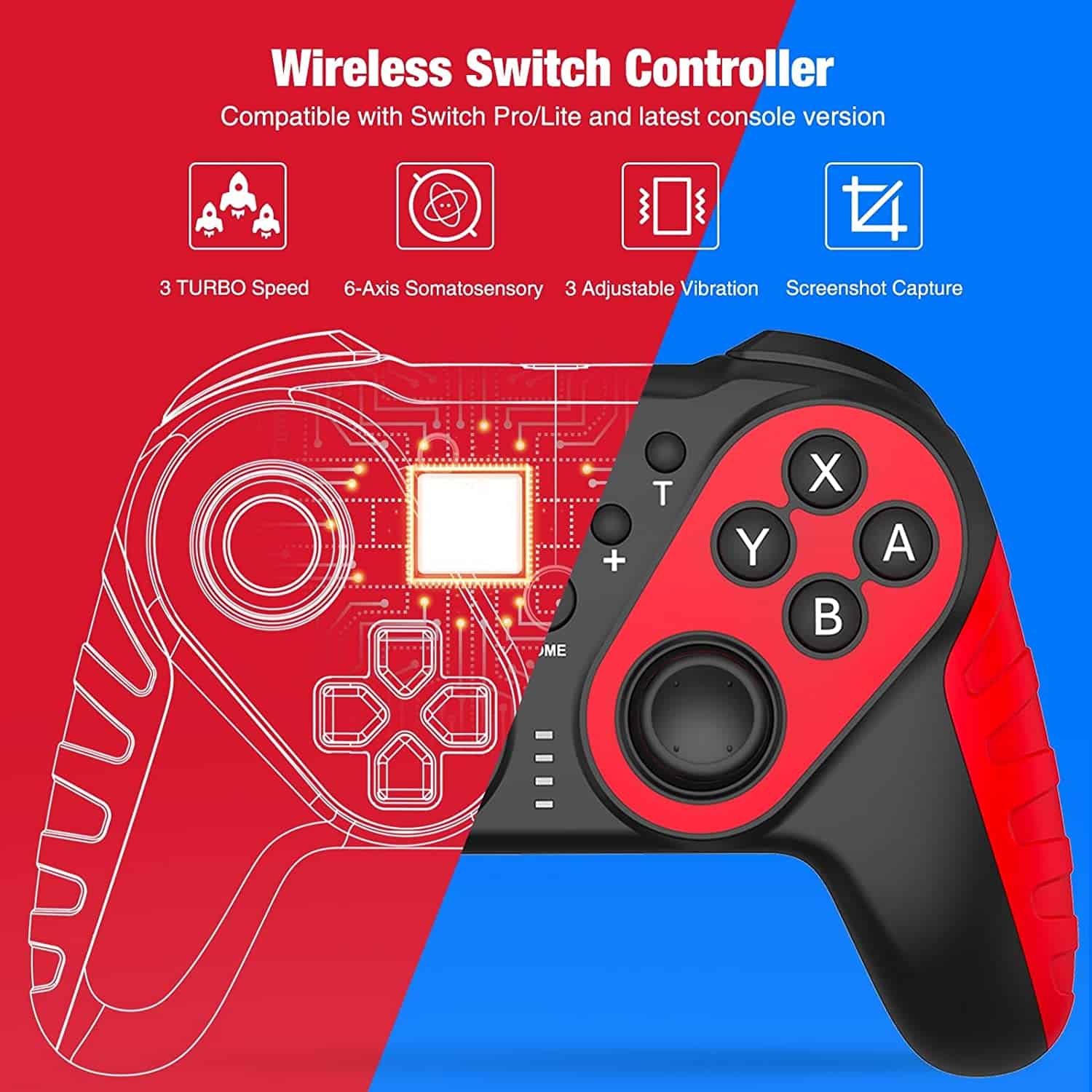 Wireless Pro Controller for Nintendo Switch/Switch Lite