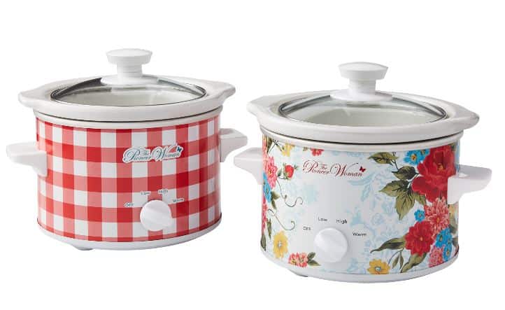 The Pioneer Woman Sweet Rose and Gingham 1.5-Quart Slow Cookers, Set of 2 The Pioneer Woman Sweet Rose and Gingham 1.5-Quart Slow Cookers, Set of 2