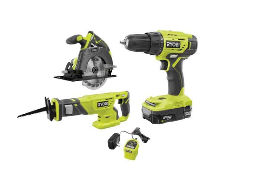 Home Depot Ryobi Cordless Combo Kit – $99.