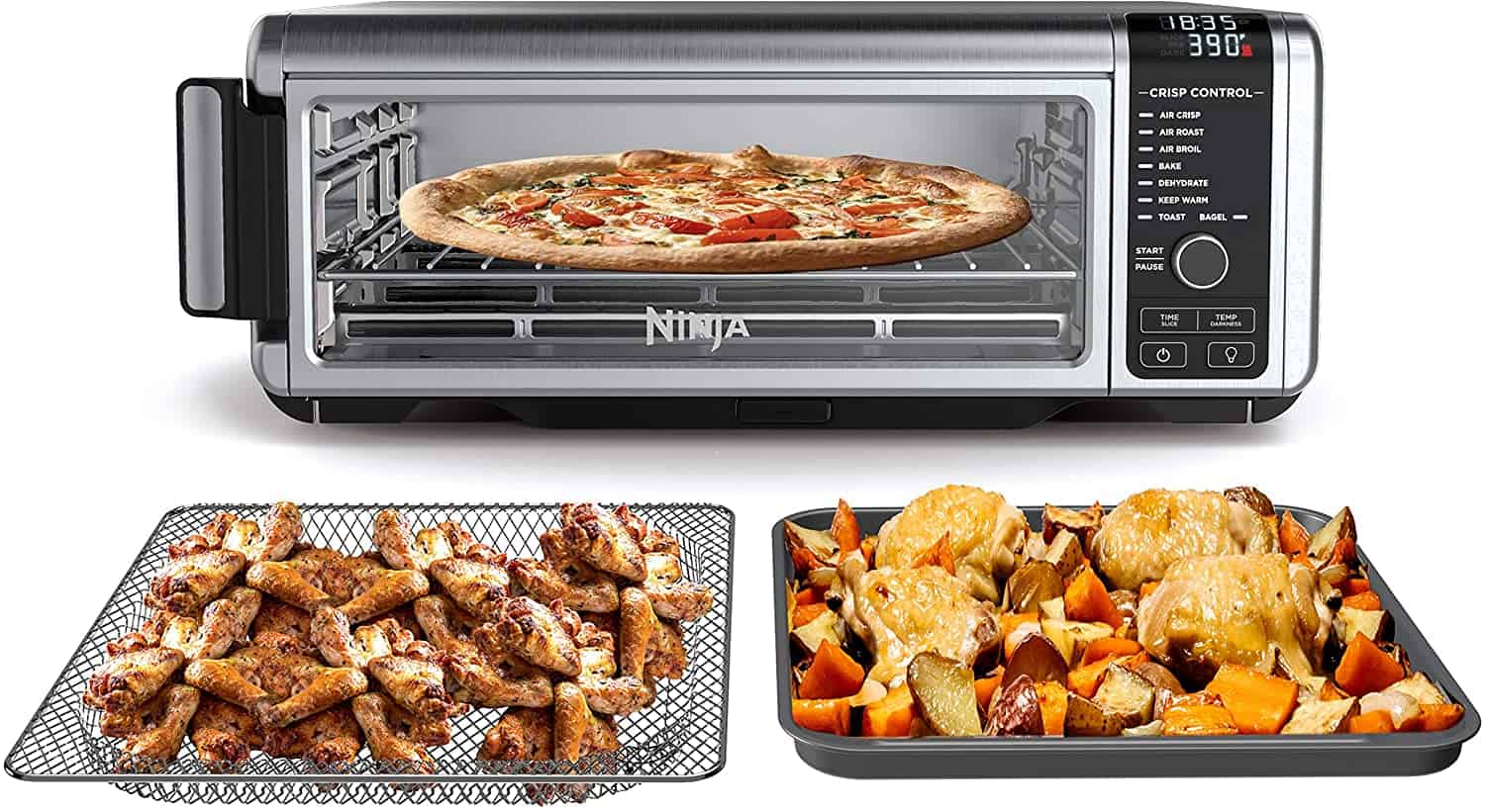 Ninja Foodi Digital Fry, Convection Oven, Toaster, Air Fryer, Flip-Away for Storage, with XL Capacity