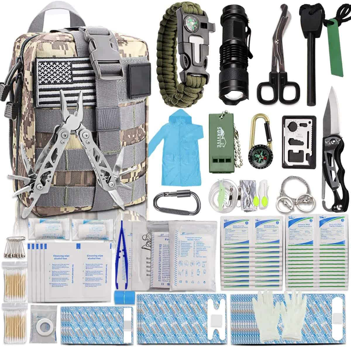 302Pcs First Aid Survival kit – $19.59 After 30% off