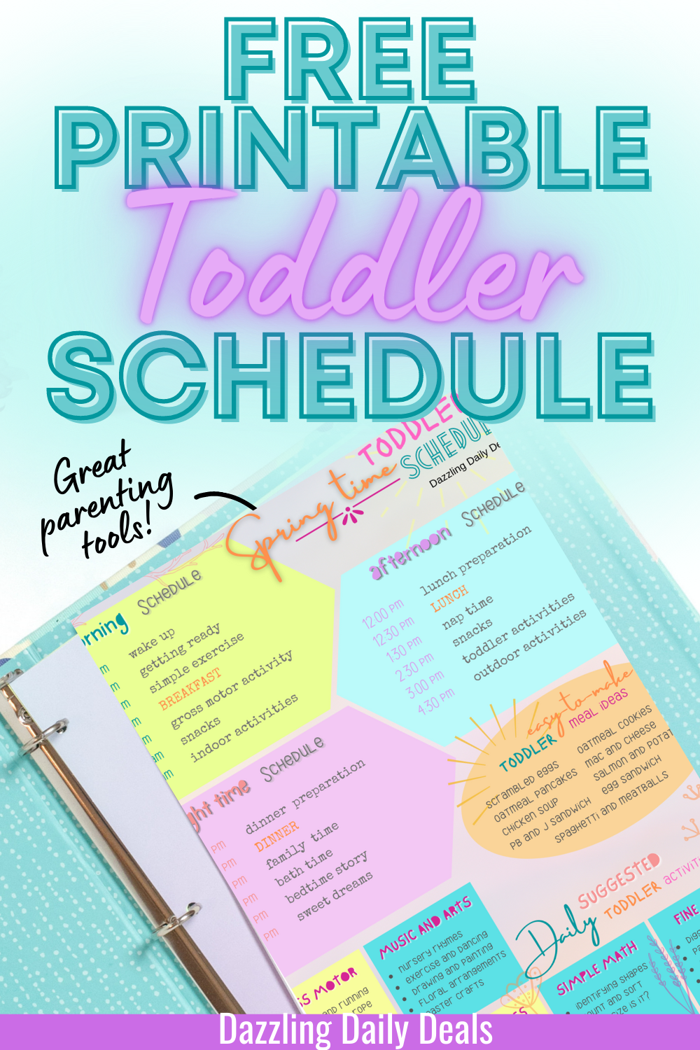 Free Toddler Activity Schedule Printable – Parenting