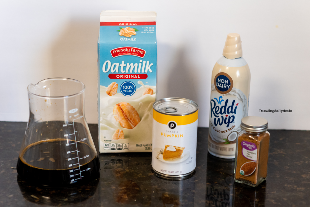 Vegan Pumpkin Pie Iced Oat Milk Latte Vegan Pumpkin Pie Iced Oat Milk Latte