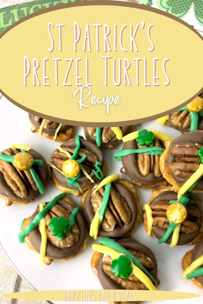 St Patrick’s Day Pretzel Turtles Recipe St Patrick’s Day Pretzel Turtles Recipe